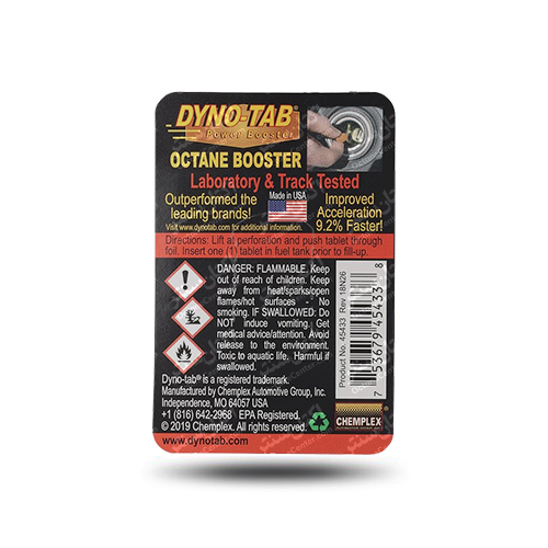 داینوتب مشکی اصلی | 1 عدد قرص اکتان سوخت خودرو DynoTab - Image 4