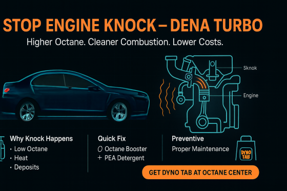 رفع صدای ناک در دنا توربو با مکمل سوخت | دلایل، راه‌حل و خرید داینو تب از اکتان سنتر