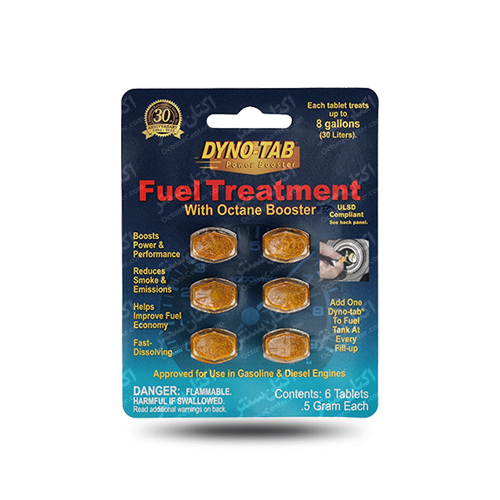 داینوتب آبی | قاکتان بوستر سوخت خودرو Dyno-tab Fuel Treatment 6 Tabs